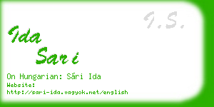 ida sari business card